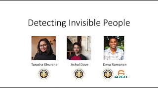 ICCV 2021: Detecting Invisible People