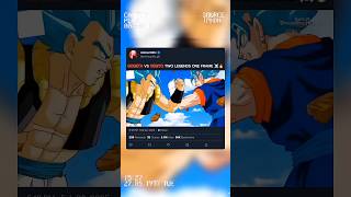 Gogeta vs Vegito 💥 Two Legends. One Battlefield  #shorts