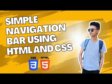 Simple navigation bar using html and css ||Simple navbar using html and css