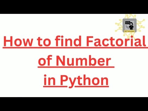 Program To Find Factorial of Number. #pythonbeginners #programming #learnpython #code