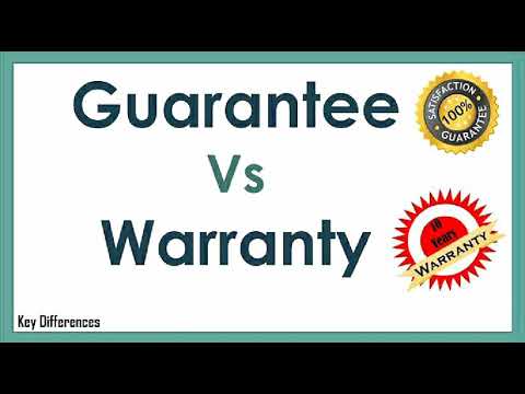 Warranty vs Guarantee