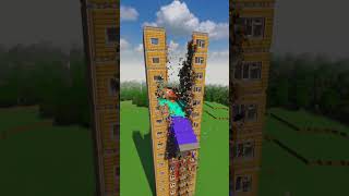 COLOSSAL STEVE versus Minecraft Tower !  #minecraft #teardown