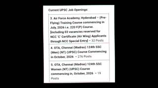 UPSC Recruitment, CDS vacancy 453, Union Public Service Commission,