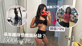 公開inbody數據！May長年維持體脂19%不復胖秘訣？女生踏入重訓旅程的三個階段解析｜1500kcal 減脂飲食Vlog