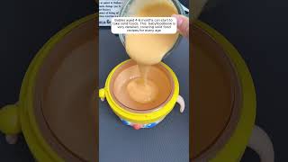 Babies aged 4-6 months can start to take solid foods. This #babyfoodbook is very detailed,