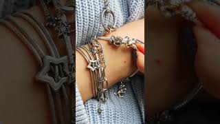 Pandora Bracelet Stack ft. Disney 100 Pandora Charms, Pandora ME & Pandora Reflexions