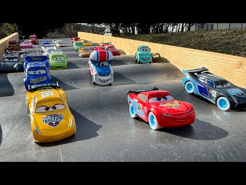 Disney Cars (Tomica) ☆ Handmade wave slope hill race