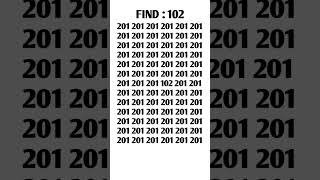 Find The Odd Number #iq #booster #shorts