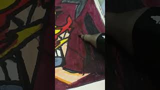 always wanted to draw this scene with ohuhu markers #anime #drawing #art #colordrawing # tanjiro