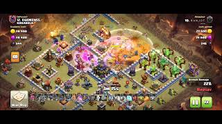 Th15 attacking new th17 with root riders and valks army