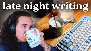 late night writing vlog 🌃☕️✍🏼 *full-time indie author, live streaming and more! #authortube*