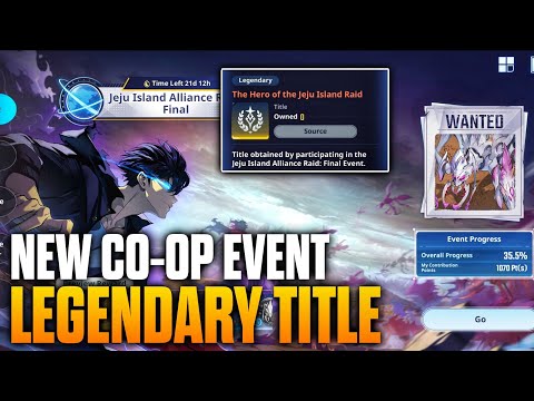 JEJU ISLAND RAID CO-OP EVENT LEGENDARY TITLE & OTHER REWARDS!! (Solo Leveling ARISE)