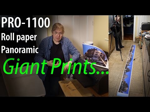 Printing a HUGE 10 foot [3m] panoramic photo print on the Canon PRO-1100 17" width printer