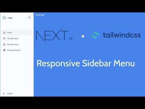 How to Create a Sidebar in Next.js & Tailwind CSS