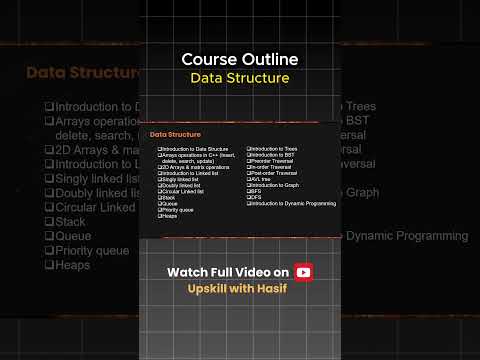Data Structure course outline #shorts  #programming