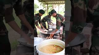 Title:Indian Army Kitchen Duty in Jungle Camp 🍲🔥 | Real Field Cooking by Soldiers