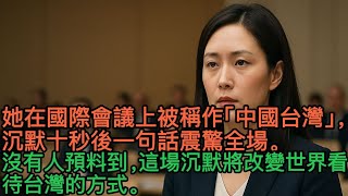 國際會場被羞辱，她沒有喊口號，卻讓對方啞口無言