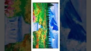 #Naturepainting #naturelove #landscape #artlover #artistartwork  #youtube #youtubeshorts #viral #🎨🖌️
