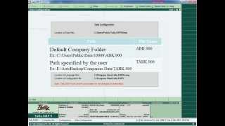How to Take Autobackup in Tally ERP9