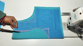 Beautiful Back Neck Blouse Design Cutting And Stitching || Latest Easy Blouse Neck Design