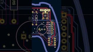Layout of my Mini Arcade Game PCB #pcbdesign #kicad #electronicsdesign #pcb #engineering
