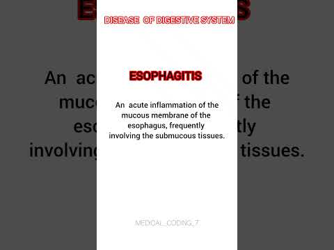 Diseases of the digestive system| esophagitis| #medicalcoding #coding #codinglife #codingtutorial