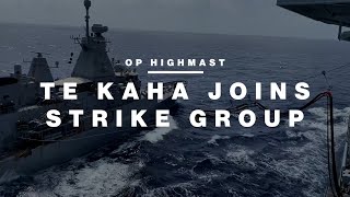 HMNZS Te Kaha fuels up to join strike group | Royal New Zealand Navy
