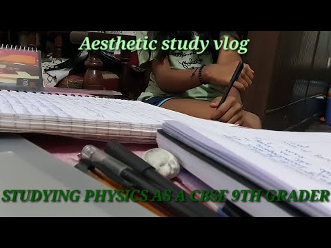 AESTHETICALLY STUDYING PHYSICS AS A CBSE 9TH GRADER CH1 | STUDY WITH ME | ARTSMOSPHERE