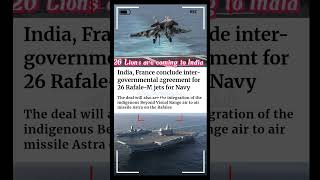 India Signs 26 Rafale M deal || #rafalem #indiannavy #trending #currentnews