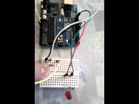 Arduino LED fader with toggle button