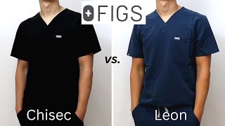 What's The Difference? Which is Better? FIGS Chisec vs Leon Scrub Top Comparison, Sizing and Fit