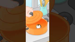 いないいなーい🐧ばあ〜っ！最後はとっても綺麗な…✨ #animation #kawaii #cute