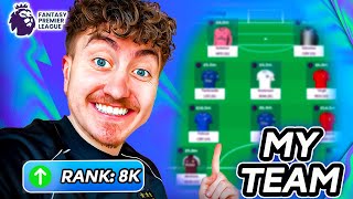 MY LATEST FPL DRAFT! | 8K RANK LAST SEASON | Fantasy Premier League 2025/26