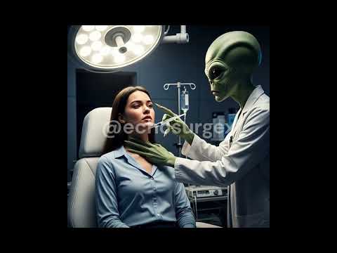 Evil alien doctor wants to inject and molest a woman