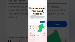 how to change gmail account | Gmail account kaise change kare | #shorts  #gmailaccount