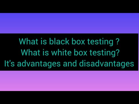 what is black box testing|what is white box testing|it's advantages and disadvantages #testing