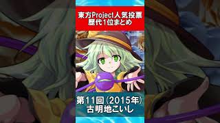 【最新版】2024年 東方Project人気投票 歴代1位まとめ  #Shorts