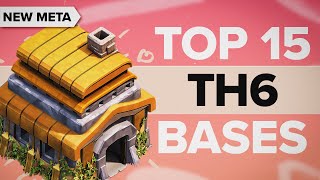 TOP 15 TH6 BASE Layouts 😍 NEW META (War/Trophy/Farming/Hybrid) Base Designs | Clash of Clans