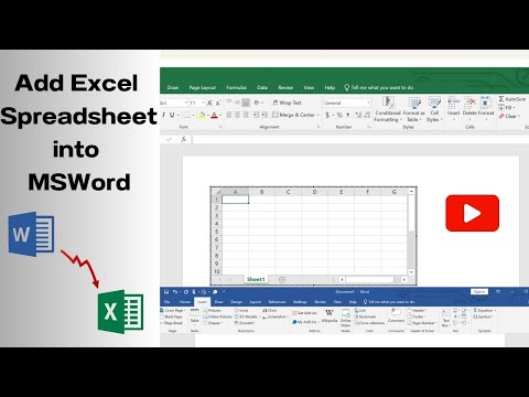 #how to #add #excel #spreadsheet  #into #msword #microsoftword