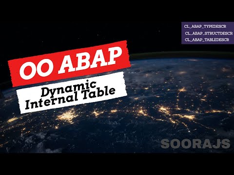 OO ABAP[2020] - Dynamic Internal Table - Using RTTS Classes