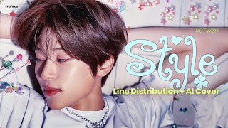 [AI Cover] NCT WISH - STYLE · (Line Distribution + Color Coded Lyrics 가사)
