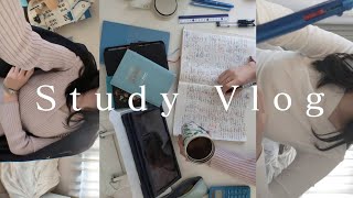 StudyVlog)よく遊びよく学ぶ社会人の勉強vlog🌸☕,簿記２級との闘いは長期戦に突入……🌀📚️