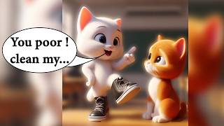 Kitten's parents was... ( all parts ) #cat #cutecat #aicat #shorts