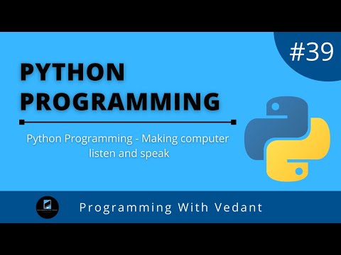 Python Programming |  Prerequisites for Chatbot(AI) Project | Tutorial #39