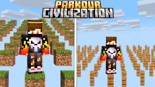 I SURVIVED PARKOUR CIVILIZATION IN MINECRAFT !!!