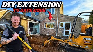 How I’m Building My Own Extension to Save £20,000 (This Might Break Me)