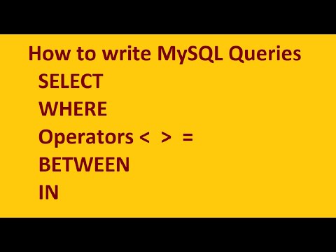 MySQL Tutorial: SELECT, WHERE, BETWEEN, IN, Operators | Hands on Tutorial | TechGeekyArti