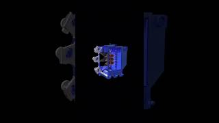 overhead conveyor passes through the shot blasting machine#overhead conveyor