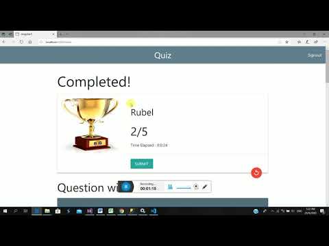 How to make online exam system in ASP.NET MVC and Angular 5