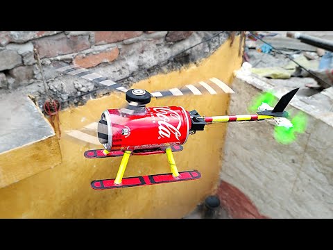 Diy helicopter remote controlled soda can helicopter how to make at home #toyhelicopter